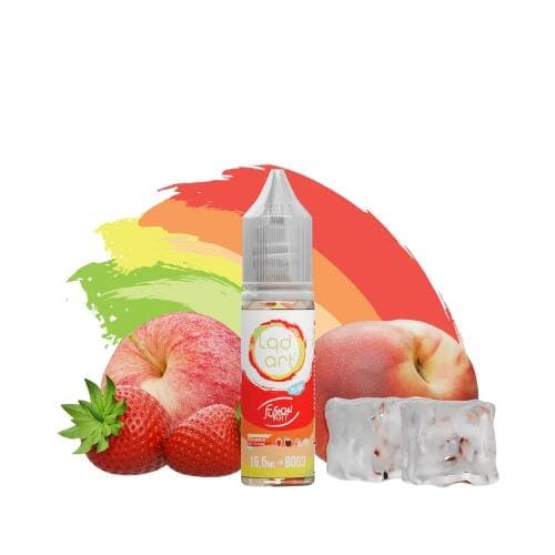 Juice Nic Salt Strawberry Fuji Apple Nectarine Ice - Fusion Art | LQD Art
