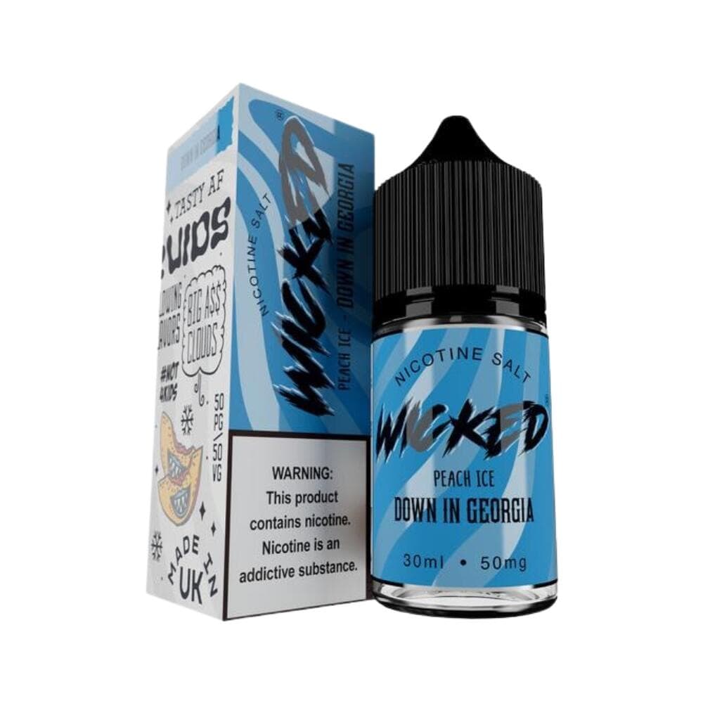 Juice NicSalt Peach Ice Down In Georgia | Wicked