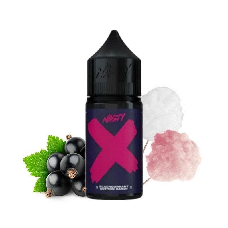 Juice Nic Salt Nasty Juice Blackcurrant Cotton Candy - X