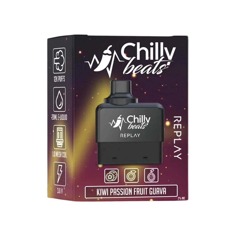 Cartucho Pré-carregado Replay com 12000 puffs | Chilly Beats