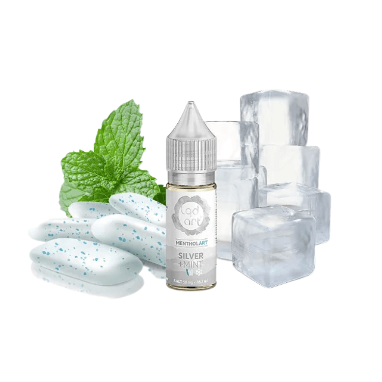 Juice Nic Salt Silver Mint - Menthol | LQD Art