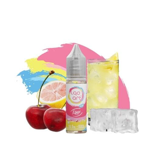 Juice Nic Salt Pink Cherry Lemonade Ice - Fusion Art | LQD Art