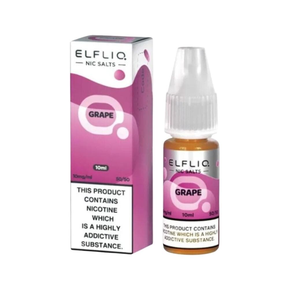Juice NicSalt Grape Ice | Elfliq x Elf Bar