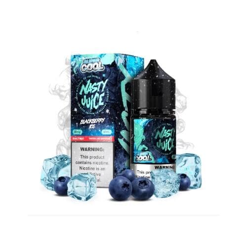 Juice Nic Salt Blueberry Ice - Super Cool | Nasty