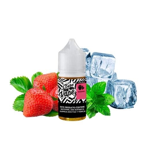 Juice Nic Salt Strawmint - Ice | Born to Vape