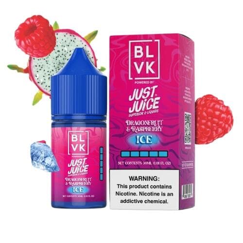 Juice Nic Salt Dragonfruit Raspberry Ice | BLVK Unicorn x Just Juice