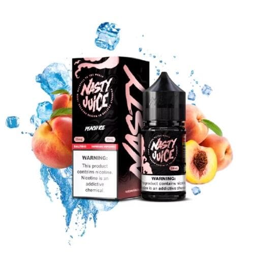 Juice Nic Salt Peach Ice - Smooth | Nasty