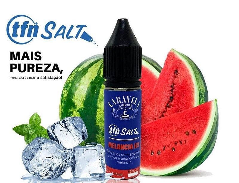 Líquido Melancia Ice - Salt Nicotine TFN | Caravela