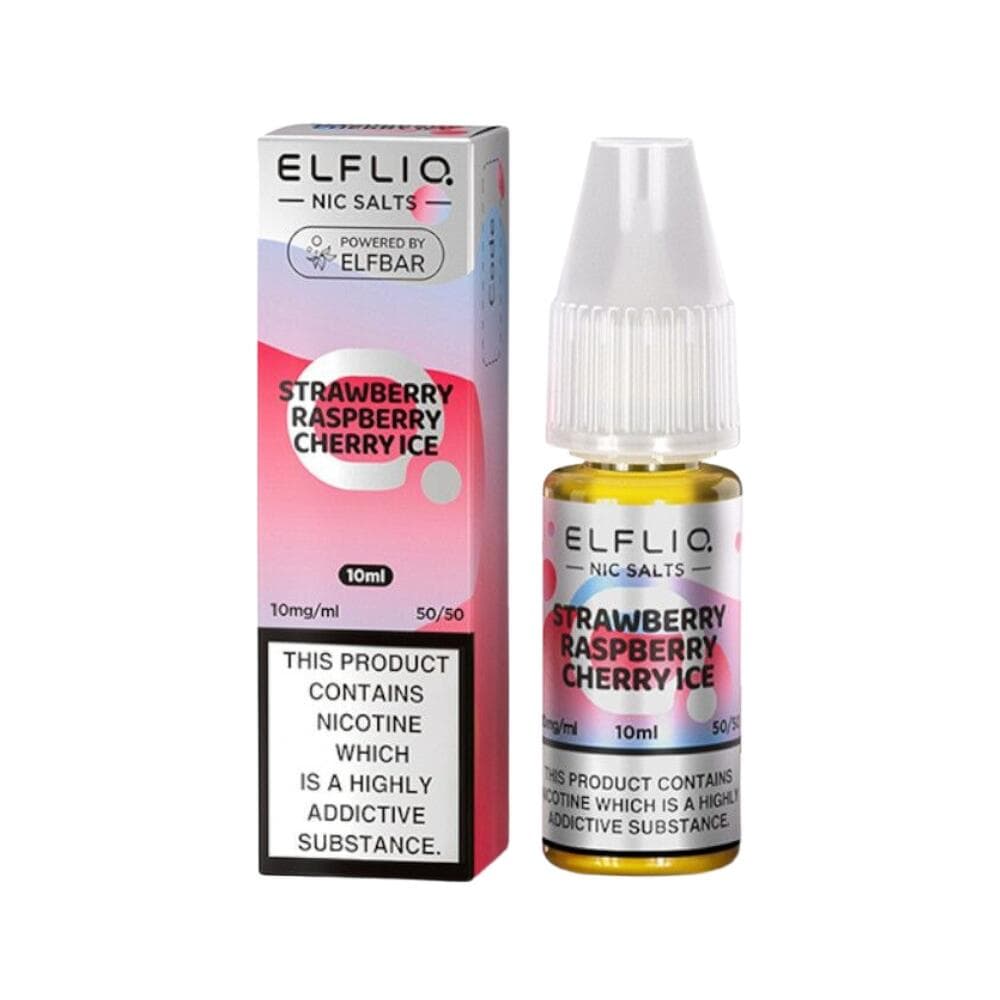 Juice NicSalt Strawberry Raspberry Cherry Ice | Elfliq x Elf Bar