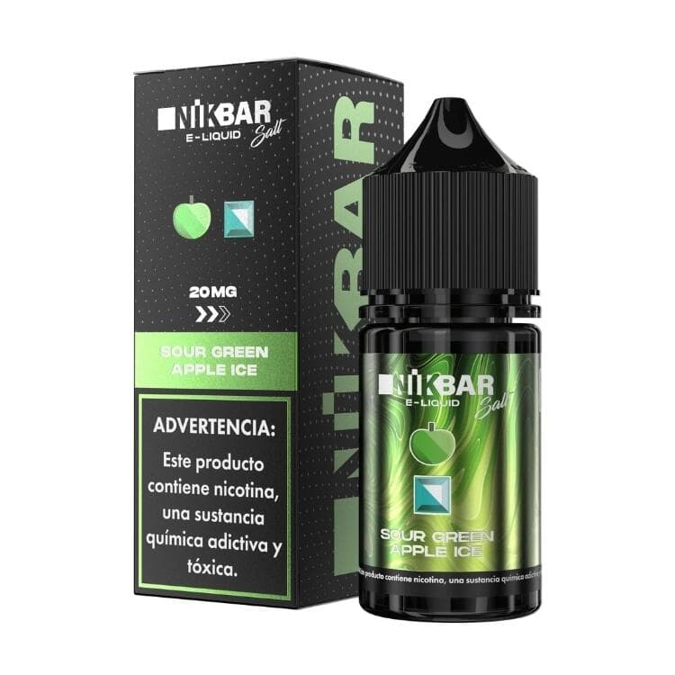 Juice Nic Salt Sour Green Apple Ice | Nikbar